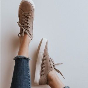 Toms Black Suede Lenox Sneakers